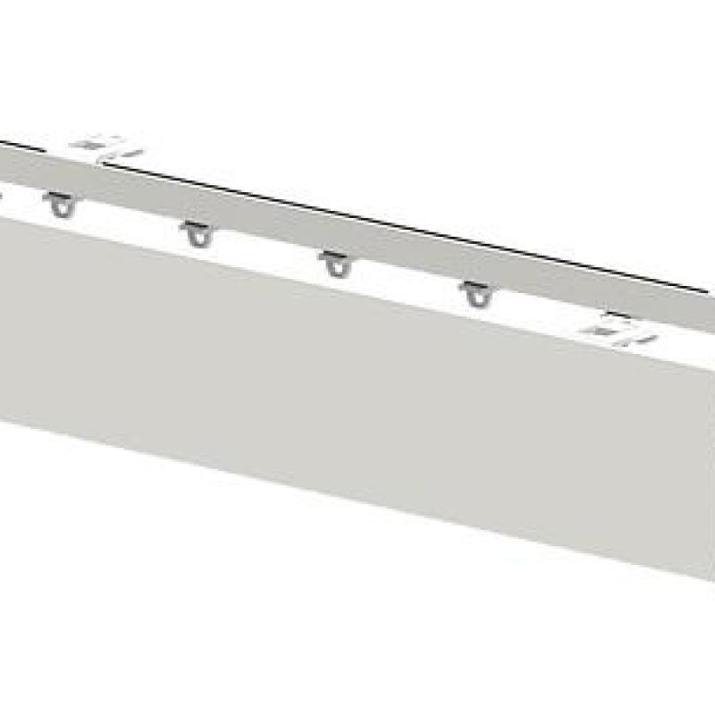 Jednokolejnice rovná s krycím čelem pro záclony a závěsy